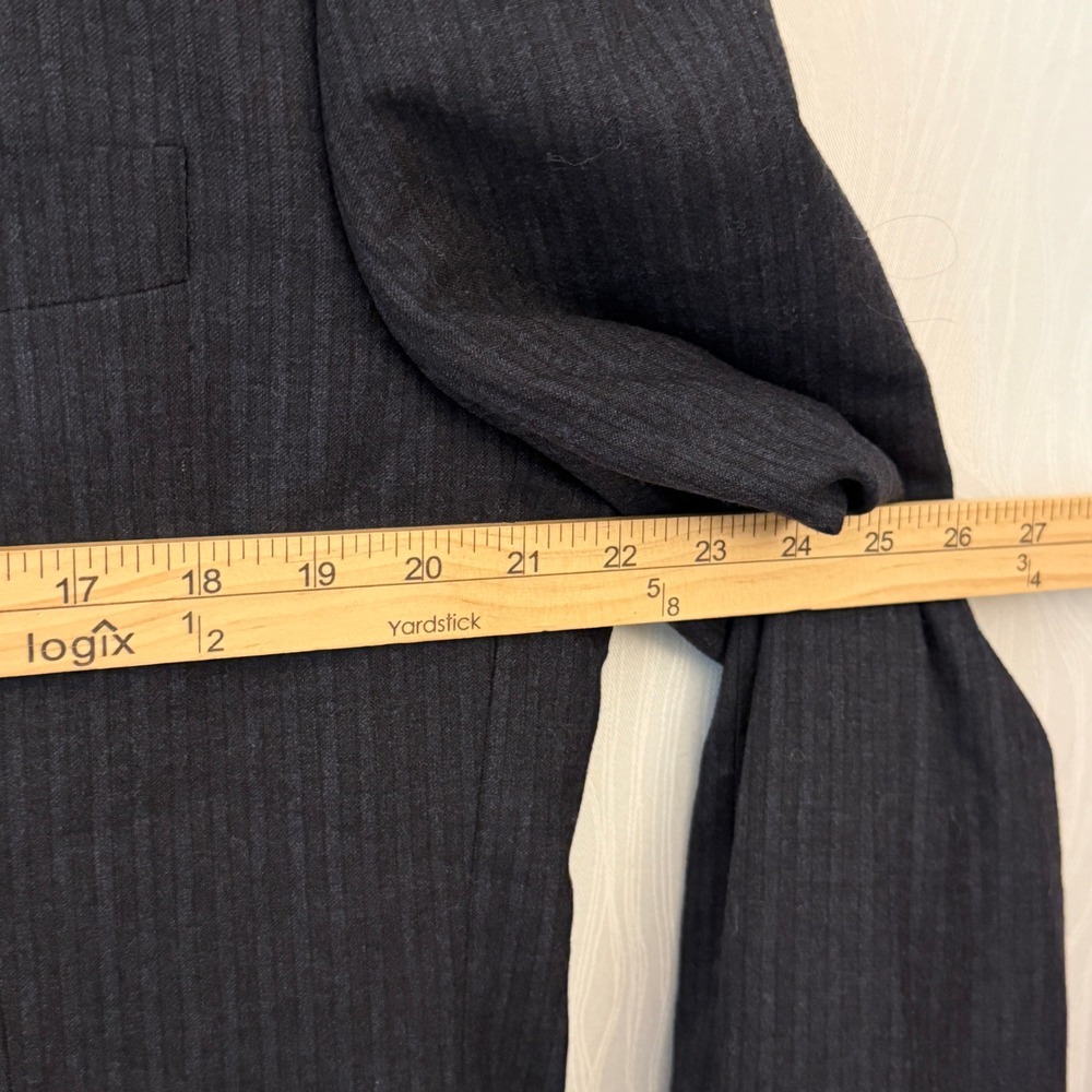 Slate & Stone The‎ Halkin Blazer Mens 44R Grey Excellent Pinstripe Modern Fit - Picture 5 of 9